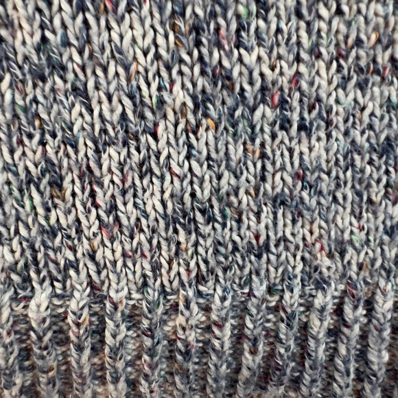 LOFT Speckled V Neck Long Sleeve Sweater Knit Tunic Top XS Cozy Soft Pullover - Picture 8 of 8